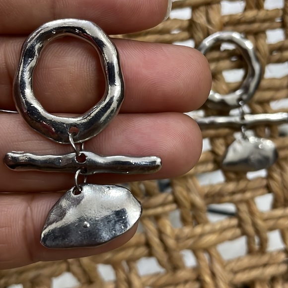 Antique drop silver earrings | NWT - Picture 16 of 16